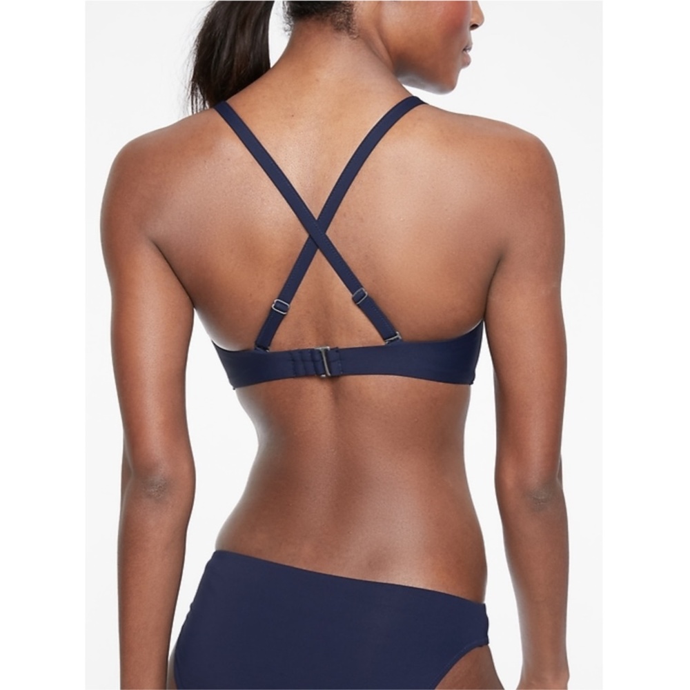 NWT Athleta Twist Up Bikini Top Velvet Plum - Picture 4 of 8